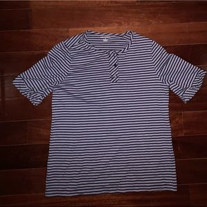 Appleseed Purple & Black Collar Shirt